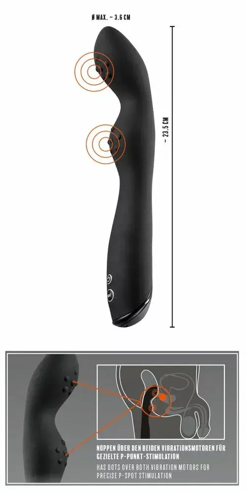 Анальный вибратор Rebel Silicone Black — модель 05973840000 Photo 7