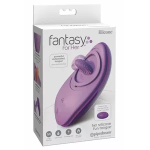 Lay-on silicone tongue massager fantasy for her FFH 05417880000 — 13 cm length, 7.6 cm width, 7 vibration modes, waterproof