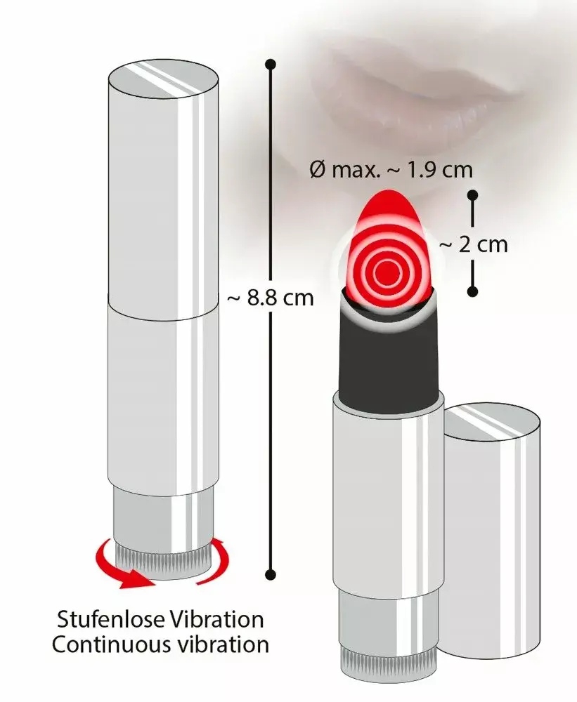 Mini vibrators you2toys Silicone Pink — 8,7 cm Photo 5