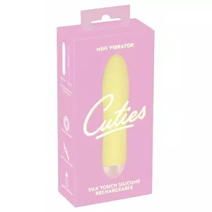 Mini vibrator you2toys Silicone Yellow — 13.2 cm, Ø 2.5–2.9 cm, 7 modes, rechargeable, waterproof