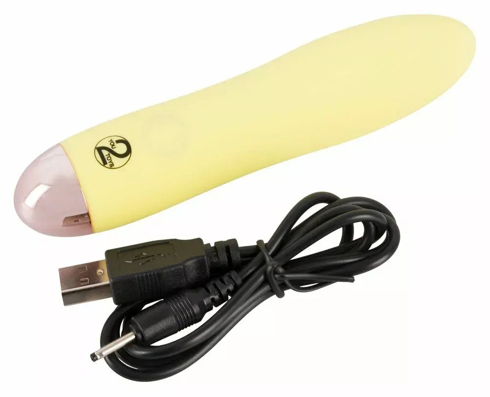 Мини-вибратор you2toys Silicone Yellow — 13,2 см Photo 4