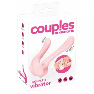 Vibrator Couples Choice Silicone Purple — double-ended, silicone, 13.1 cm total, insertion 11 cm / 6 cm, Ø 2.8 cm