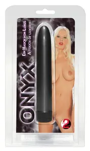 Vibrator you2toys Onyx silicone black — 17 cm length, Ø 2.5 cm, adjustable vibration, ABS
