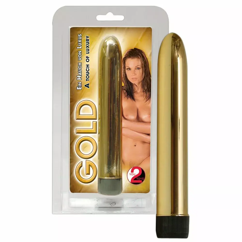 Вибратор you2toys silicone gold — 17 см, Ø 2.5 см Photo 3