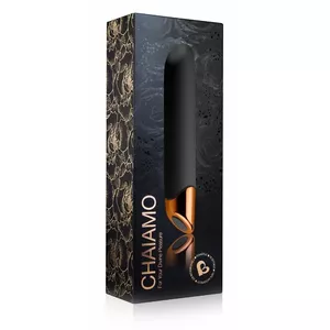 Wand vibrator Rocks-Off Chaiamo silicone black — 16 cm length, 3.2 cm Ø, waterproof, rechargeable