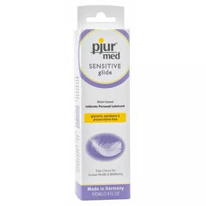 Water-based lubricant pjur Med Sensitive 100 g — water-based intimate lubricant for very sensitive skin, preservative-free, glycerine- and paraben-free