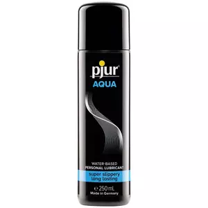 Water-based lubricant pjur Aqua 250 ml — thick, perfume-free, condom-safe, dermatologically tested