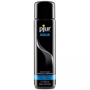 Water-based lubricant pjur Aqua 100 g — thick, perfume-free, condom-safe, dermatologically tested