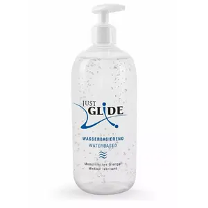 Personal water-based lubricant Just Glide 500 ml — water-based lube, 500 ml, condom- and toy-safe, vegan