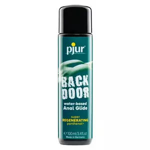 Water-based lubricant pjur Back Door Regenerating 100 g – for anal use, chamomile, condom-safe