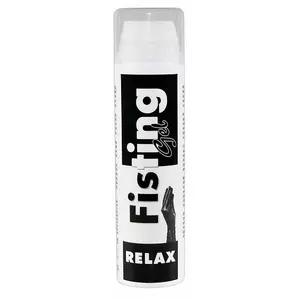 Water-based Fisting Lubricant Gel Relax 200 ml bottle with pump — for anal and vaginal stretching, slight numbing, contains some silicone