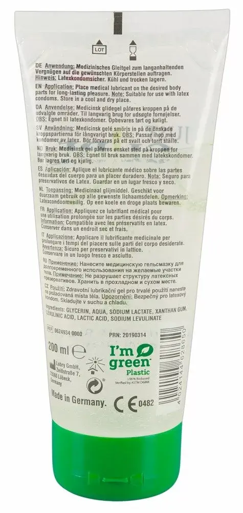 Personal lubricant just glide Just Glide 200 ml Photo 2
