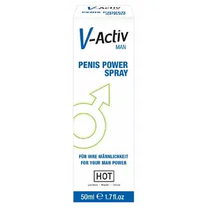 Penis Power Spray HOT V-Activ 50 ml — topical male stimulant spray for enhanced sensitivity