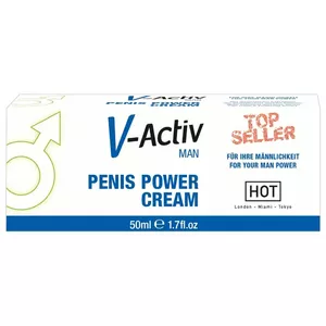 Topical cream HOT V-Activ Penis Power Cream 50 ml – stimulating cosmetic for external use