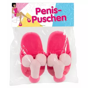 Новогодние тапочки Slippers Penis Pink модель 07798490000 — искусственный мех, размер 37–40, верх 100% полиэстер, подкладка 100% полипропилен