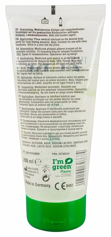 Anal lubricant just glide Bio 200 ml Photo 2