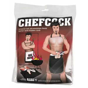 Фартук CHEFCOCK 07714650000, регулируемая шея, 100% полиэстер, завязки сзади, эротический novelty-дизайн