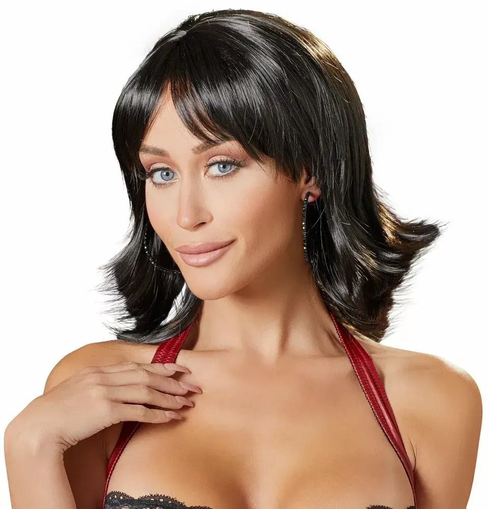 Синтетический парик cottelli collection Choppy Black, 30 см Photo 3