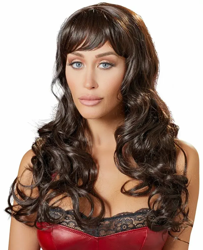 Синтетический длинный тёмно-коричневый парик cottelli collection 07774800000 Photo 2