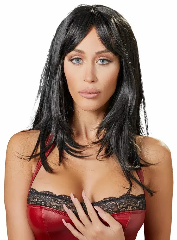 Парик cottelli collection 07791990000 — Длинный черный Photo 2
