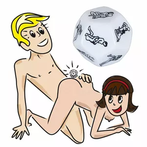 12-sided decision die 'What's Next' — adult game accessory, acrylic, 3×3×3 cm