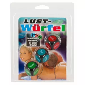 Набор игровых кубиков Pleasure — Adult Pleasure Dice немецкая версия, 3 кубика, 2.4 см