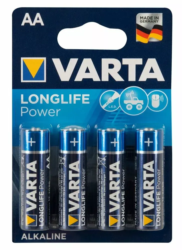 Sārmainās baterijas Varta AA 1.5V — 20 gab. Photo 3