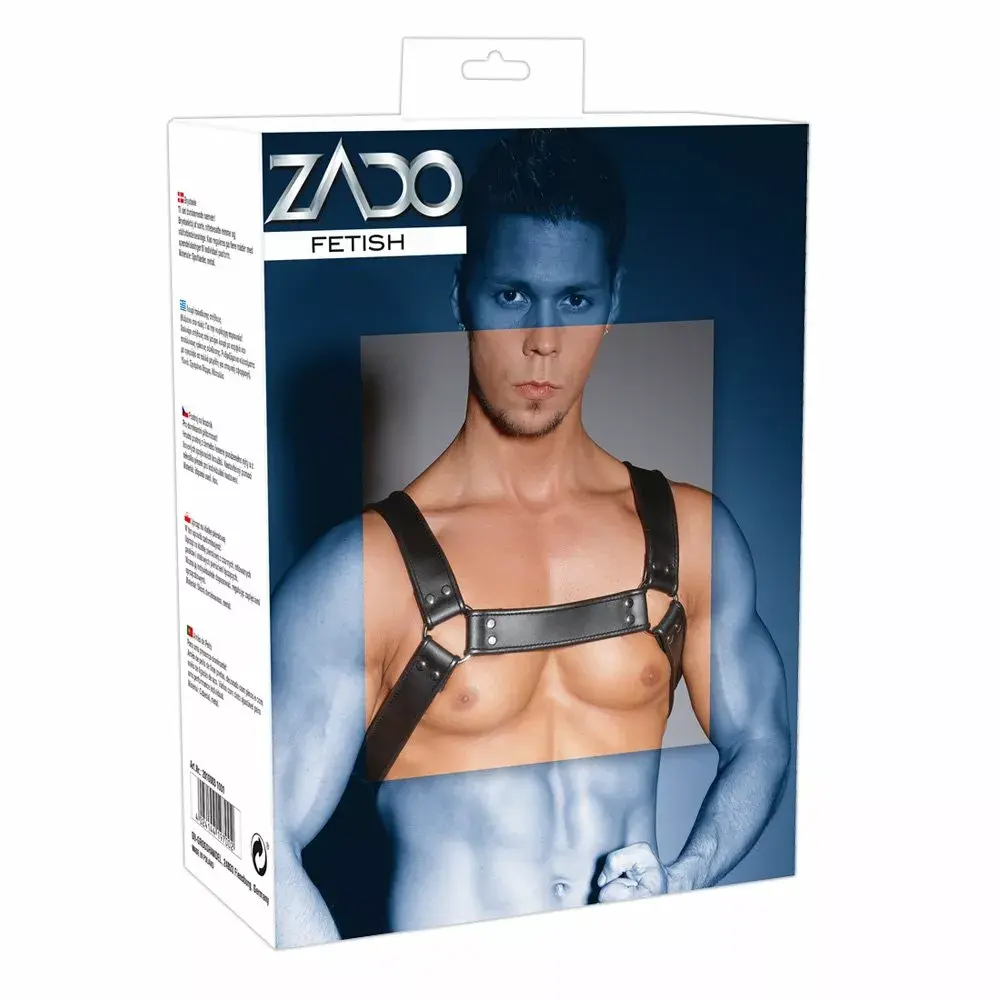 Кожаная нагрудная шлейка ZADO 20100031001 Photo 6