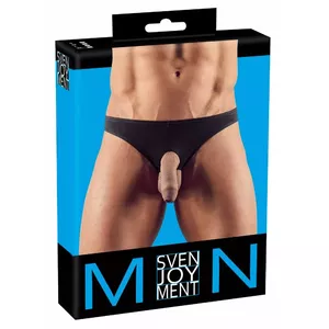 Мужская стринги Svenjoyment 21102701721 размер L, 85% полиамид 15% спандекс, два отверстия Ø 2.5 и 3.5 см