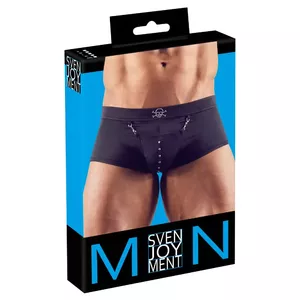 Мужские трусы Svenjoyment 21301811741 размер 2XL, 80% полиамид 20% спандекс, мешочек на кнопках, пояс с черепом из заклёпок