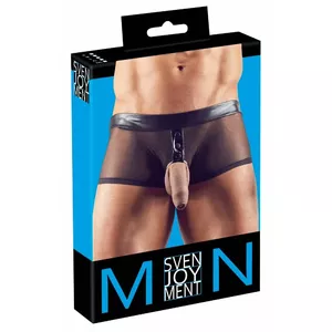 Мужские трусы Svenjoyment 21321921711 с фиксированным кольцом Ø 5 см, powernet и вставками с эффектом мокрого блеска, размер M