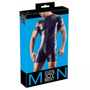 Мужской комбинезон-playsuit Svenjoyment 21502121721 — размер L, 92% полиэстер / 8% спандекс, матовая фактура, трёхсекционная передняя молния