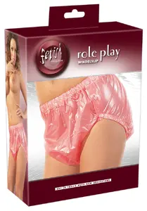 Взрослые подгузниковые трусы Fetish Collection 24800009121, розовые, размер M/L, ПВХ, застёжки-кнопки