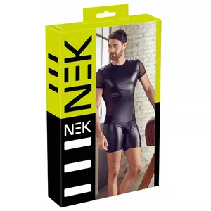 Мужская футболка с коротким рукавом NEK 21614001711, свободный крой, дышащая ткань, основа 90% полиэстер 10% спандекс, вставки 90% полиамид 10% спандекс