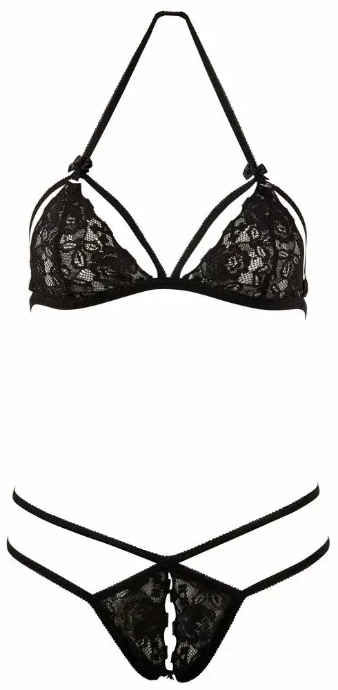 Apakšveļas komplekts cottelli collection Lace Set XL Black Photo 4