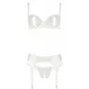 Apakšveļas komplekts abierta fina Bra Set 85B White Photo 10