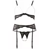 Набор белья abierta fina Bra Set Pearls L Black Photo 8
