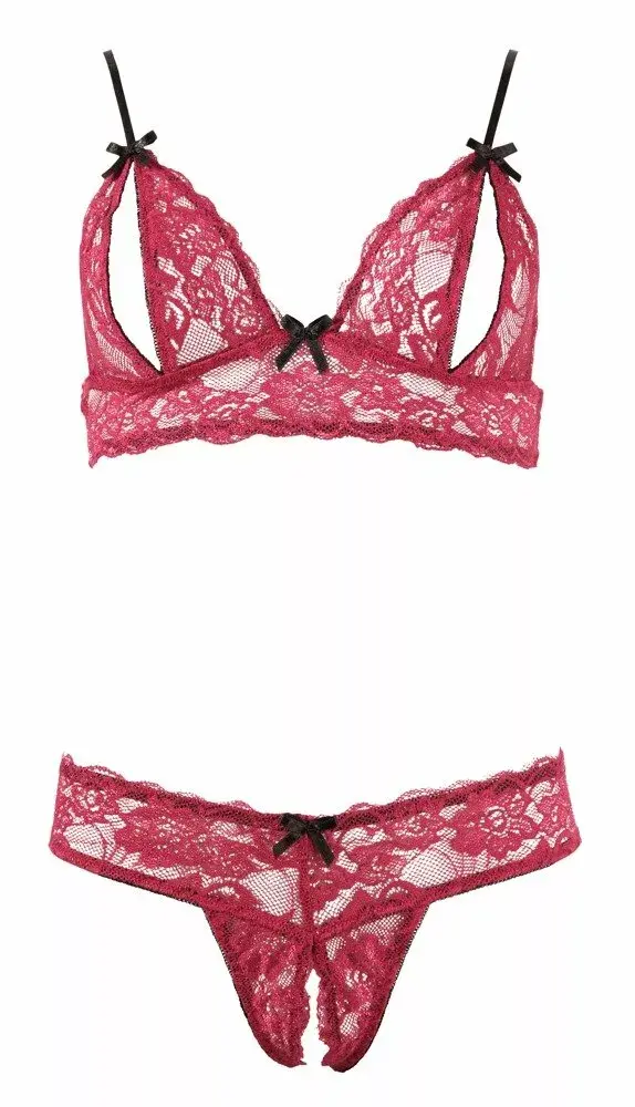 Комплект Cottelli Collection Bra Set M Black Photo 4
