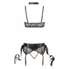 Krūštura komplekts Cottelli Collection XL Black Bondage Photo 10