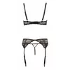 Apakšveļas komplekts abierta fina Shelf Bra Set 80B Black Photo 6
