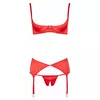 Apakšveļas komplekts Cottelli Collection Shelf Bra 80C sarkans Photo 4