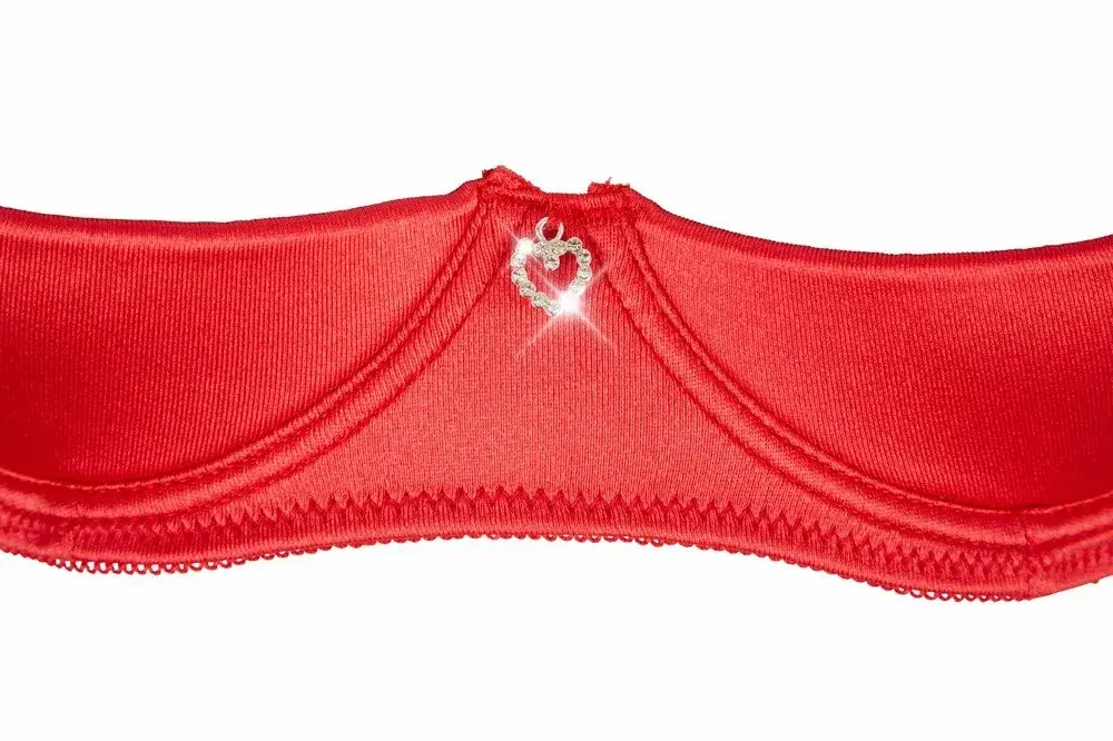 Apakšveļas komplekts Cottelli Collection Shelf Bra 80C sarkans Photo 5