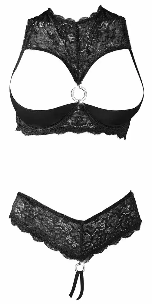 Shelf Bra Set cottelli collection 75B Black Photo 4