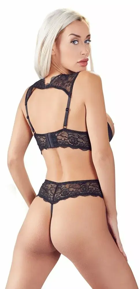 Shelf Bra Set cottelli collection 80B/M Black Photo 5