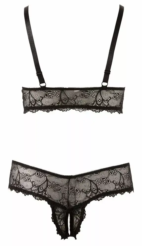 Cottelli Collection krūšturis un atvērtas biksītes — 3XL Photo 6