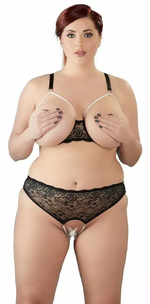 Apakšveļas komplekts cottelli collection 2XL Black Pearl Photo 3