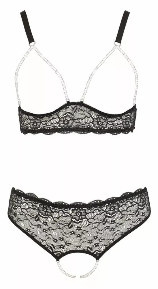 Комплект cottelli collection 3XL Black Pearl Photo 5