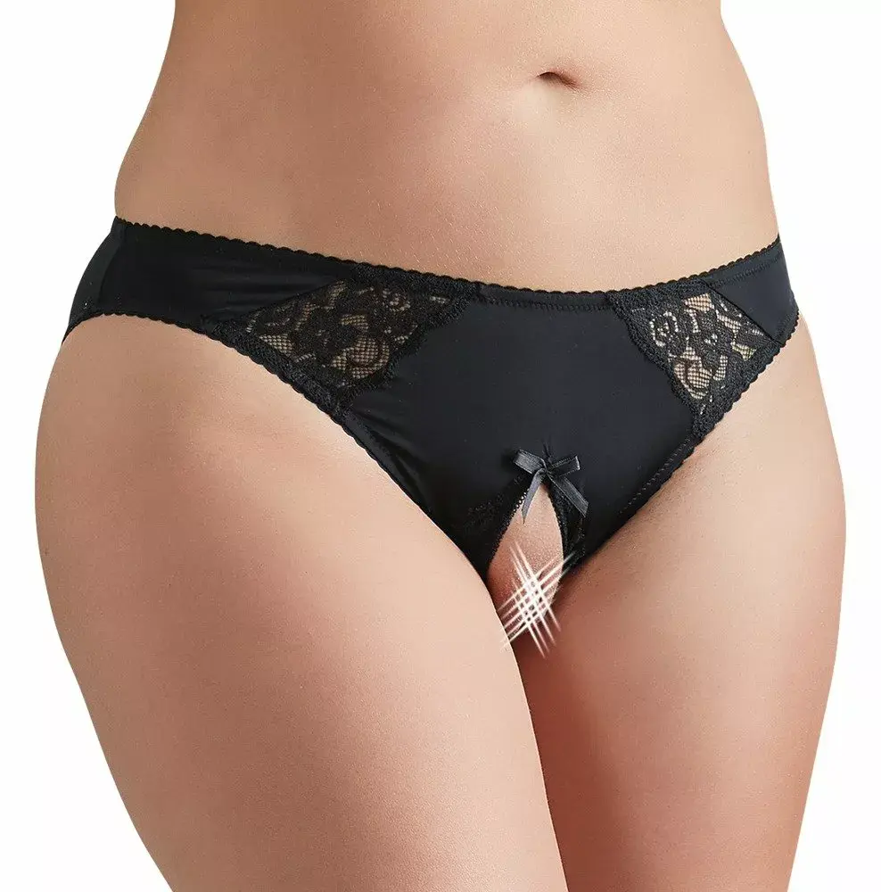Трусики с открытой шаговой частью Cottelli Collection 23105381041 Photo 2