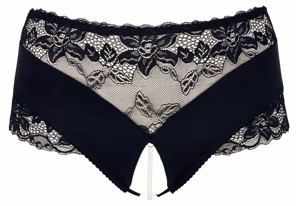 Женские трусики Cottelli Collection Pearl Black L Photo 6