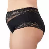 Женские трусы Cottelli Collection Pearl чёрные 3XL Photo 3